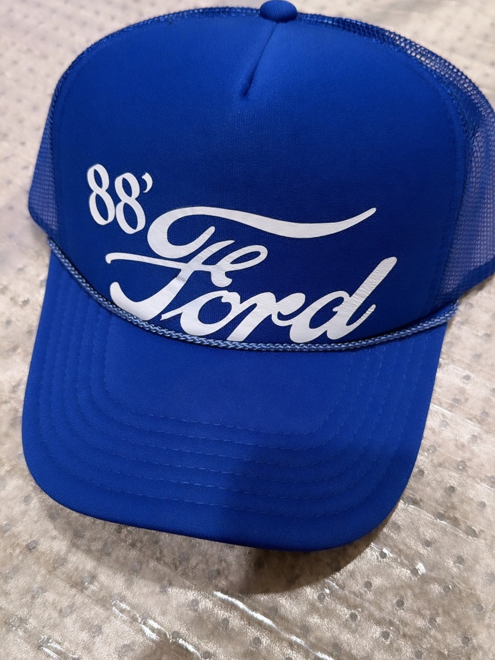 Zach Bryan Royal Blue '88 Ford' Graphic Trucker Hat new